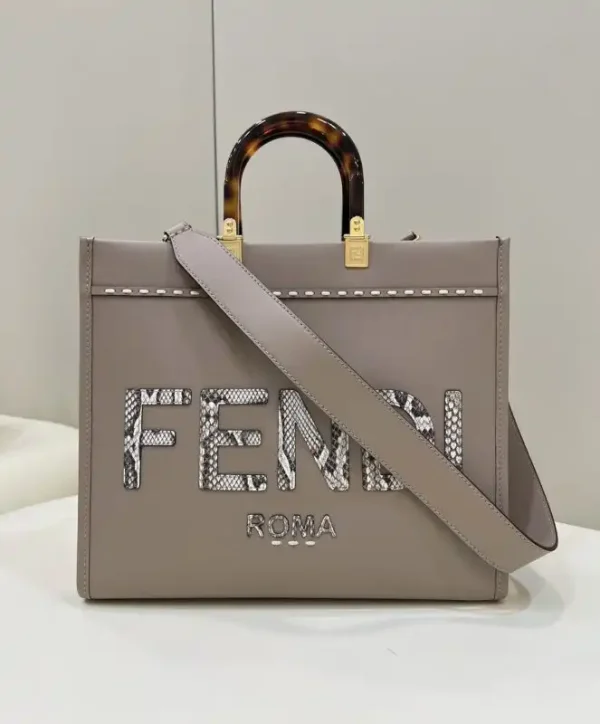 Fendi Sunshine Tote Beige