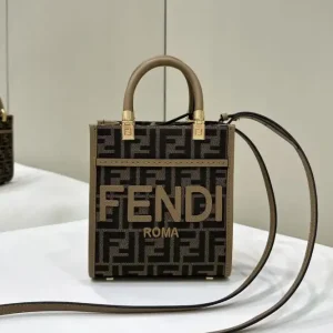 Fendi Mini Tote Brown Monogram