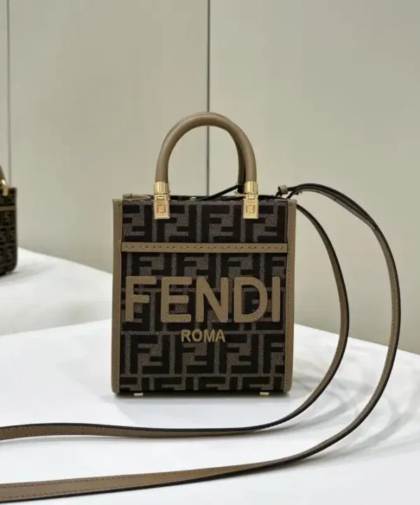 Fendi Mini Tote Brown Monogram