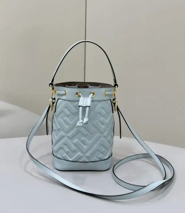 Fendi Tresor Mini Bucket Blue