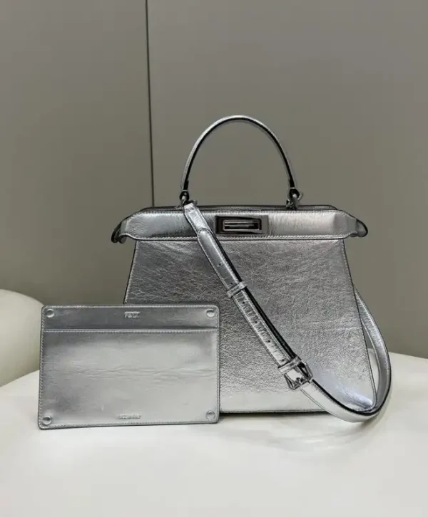 Fendi Peekaboo  Large Silver