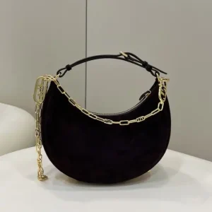Fendi Fendigraphy Large Black Velvet
