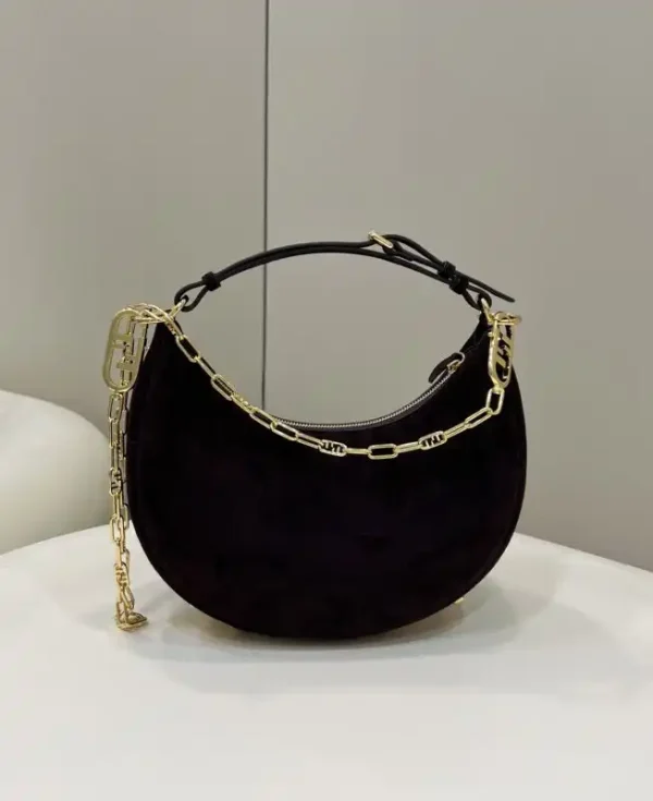 Fendi Fendigraphy Large Black Velvet