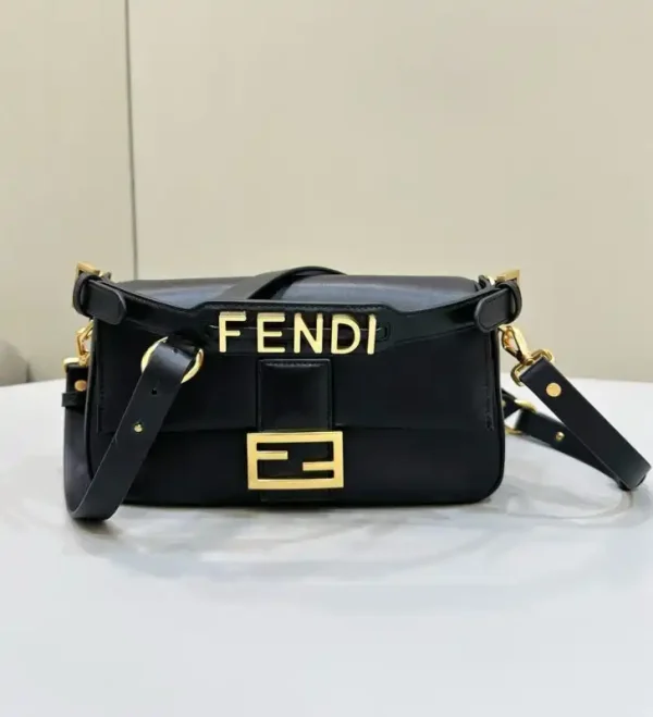 Fendi Baguette Full Leather Black