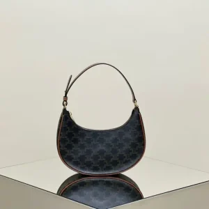Celine Triomphe Moon Bag Brown