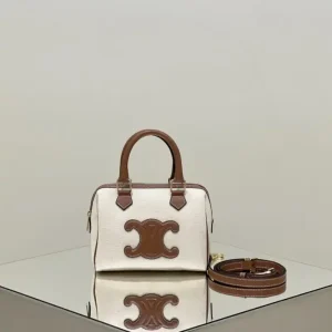 Celine Triomphe Boston White