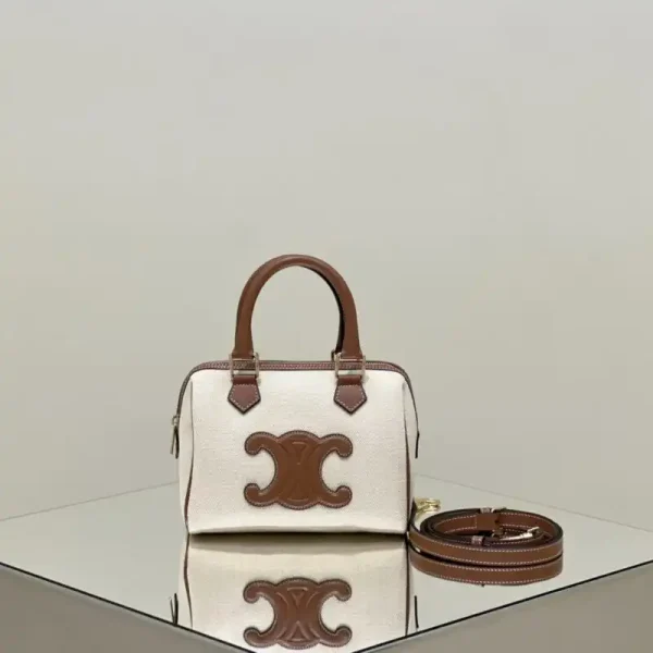 Celine Triomphe Boston White