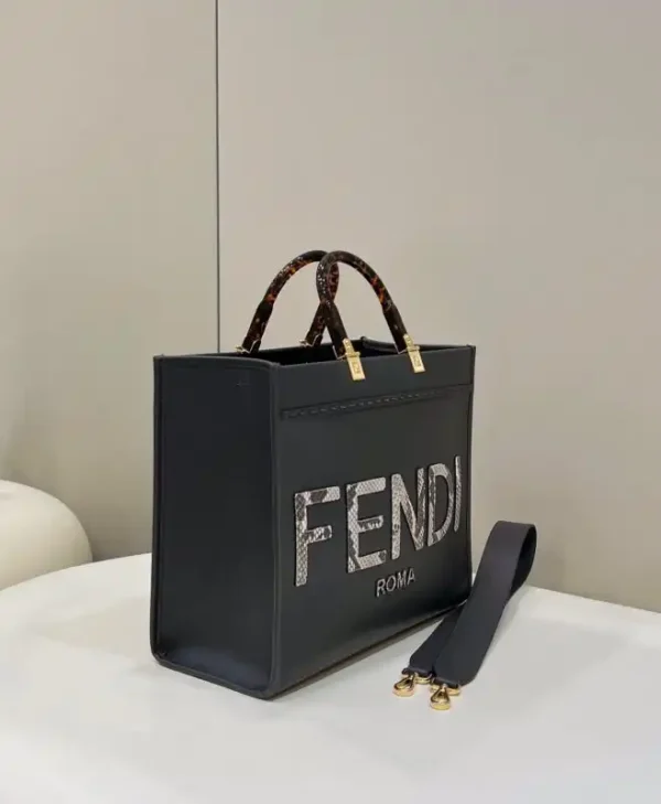 Fendi Sunshine Tote Dark Grey - Image 2
