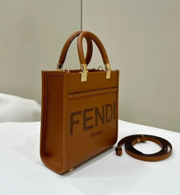 Fendi Mini Tote Brown - Image 2