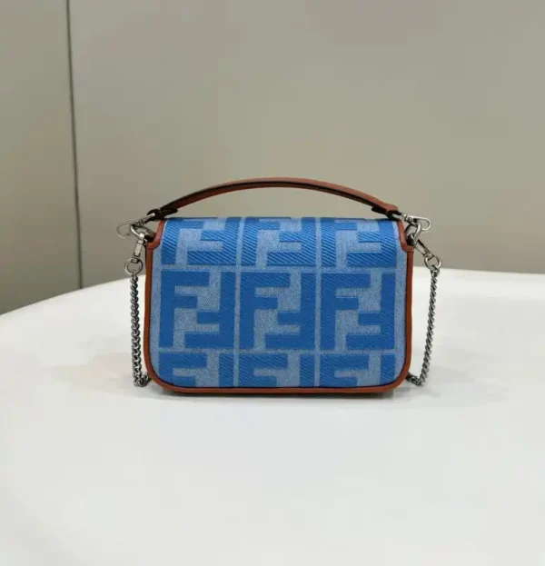 Fendi Baguette Small Denim Blue - Image 2