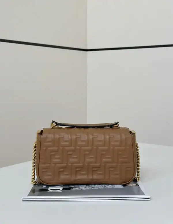 Fendi Baguette  Sliding Chain Brown - Image 2