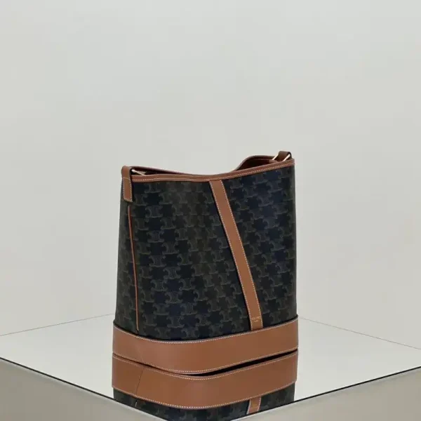 Celine Triomphe Bucket Brown - Image 3
