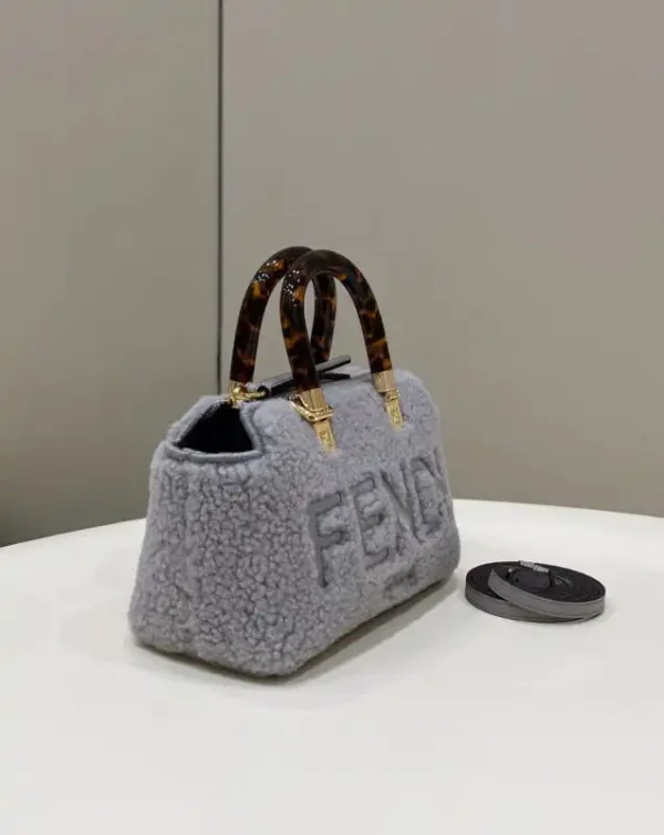 Fendi By The Way Boston Blue Wool - Image 2