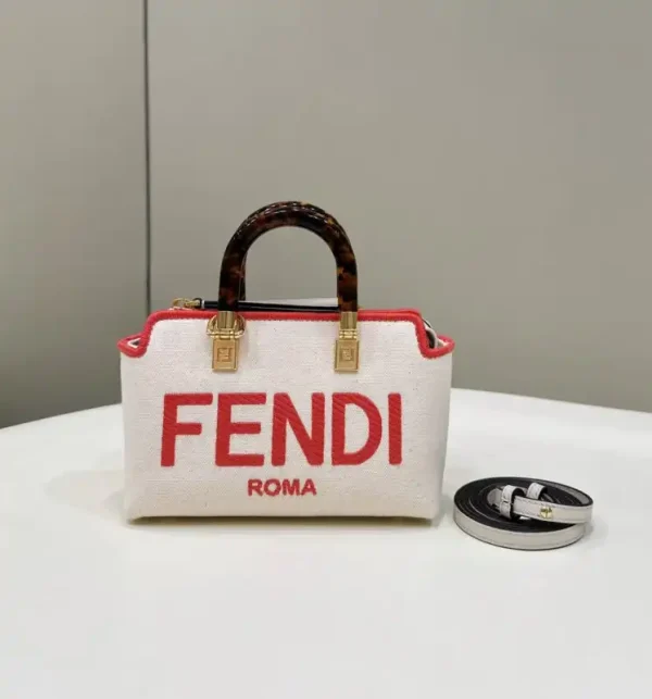 Fendi By The Way Boston  Red White - Image 2