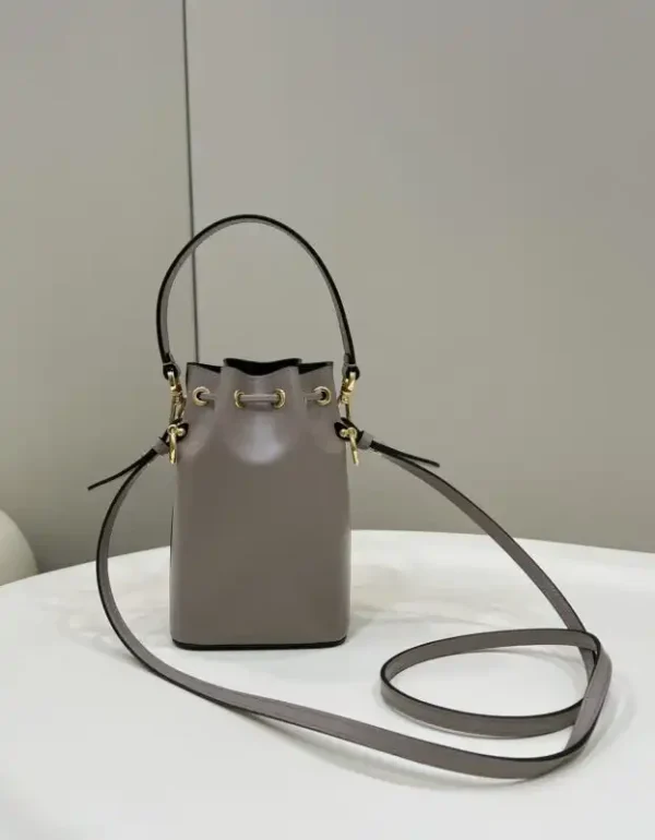 Fendi Tresor Mini Bucket Grey - Image 2