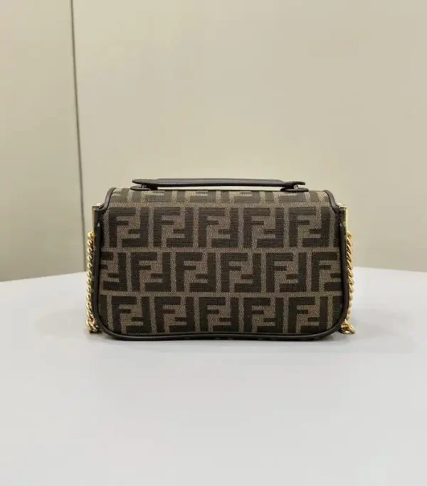 Fendi Baguette  Sliding Chain FF Brown - Image 2