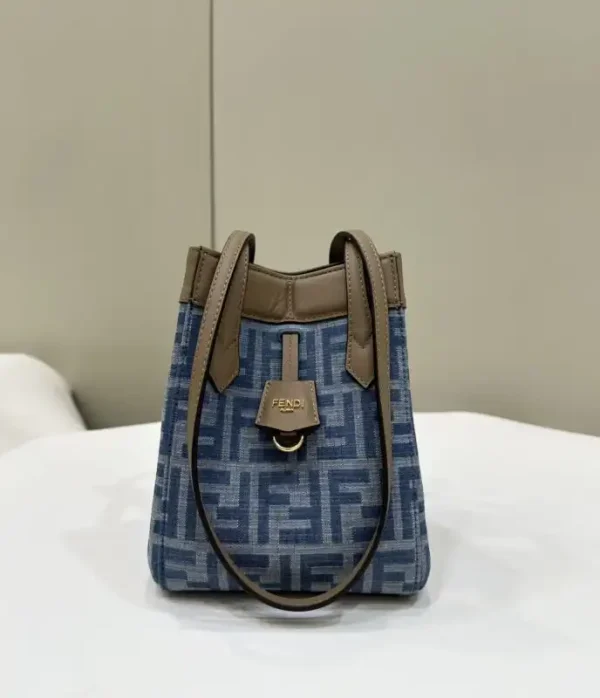 Fendi  Origami Small Blue Cotton