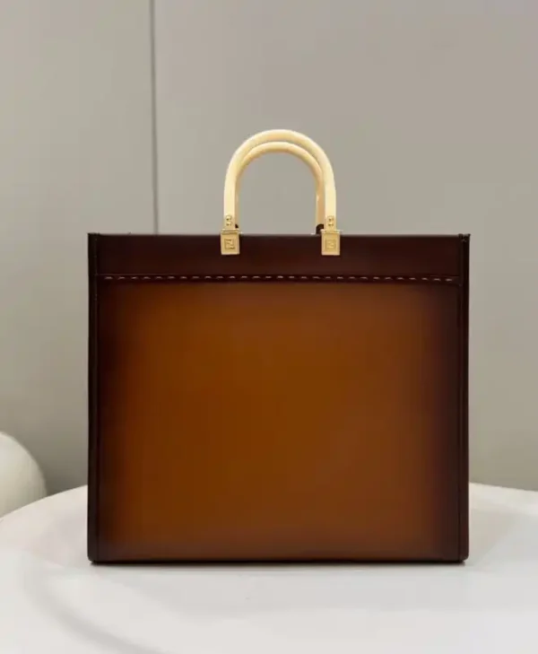 Fendi Peekaboo Tote Brown - Image 2