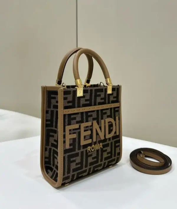 Fendi Mini Tote Brown Monogram - Image 2