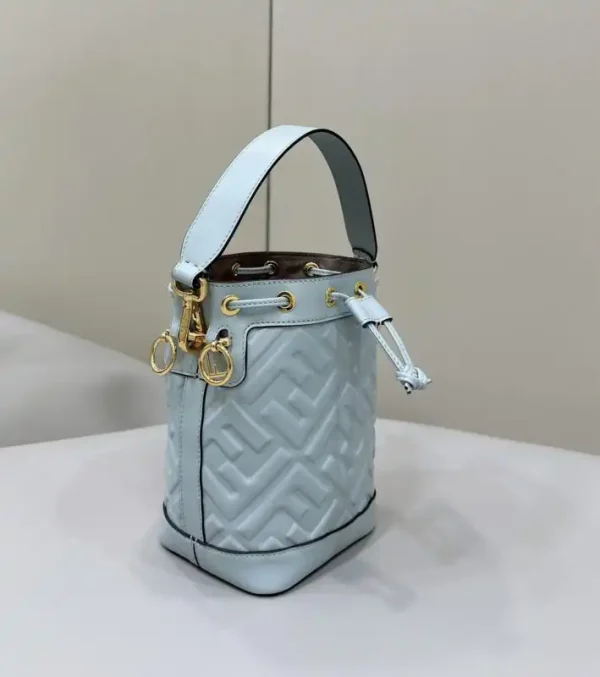 Fendi Tresor Mini Bucket Blue - Image 2