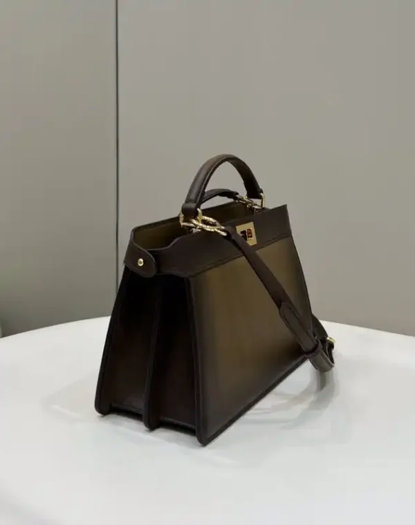 Fendi Peekaboo Large Dark Brown - Image 2