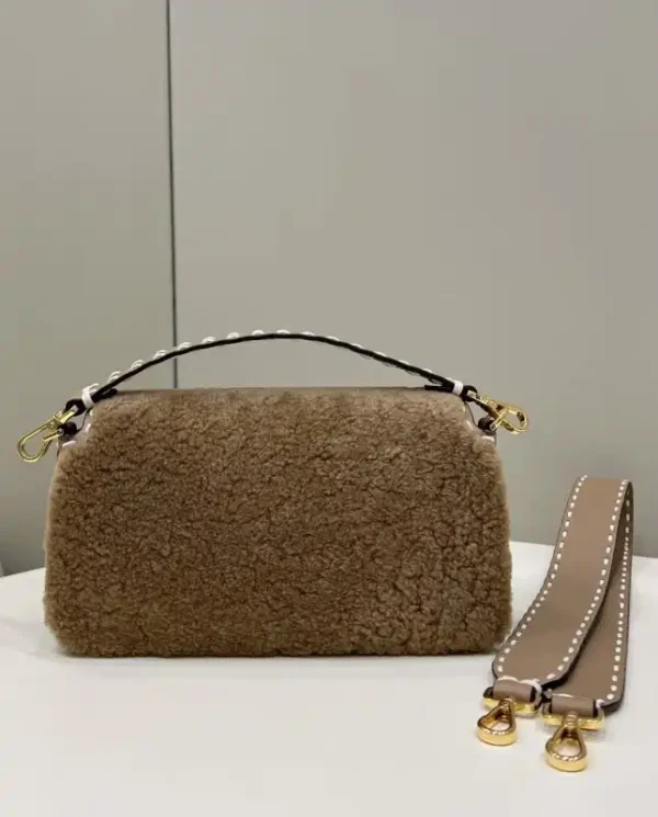 Fendi Baguette Brown Wool - Image 2