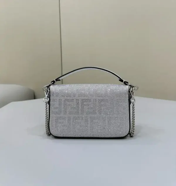Fendi Baguette Silver Diamond - Image 2
