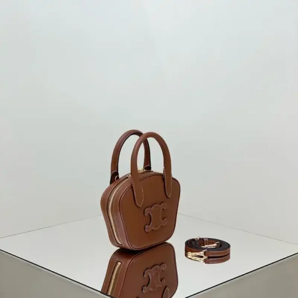 Celine Bowling Bag Brown - Image 2