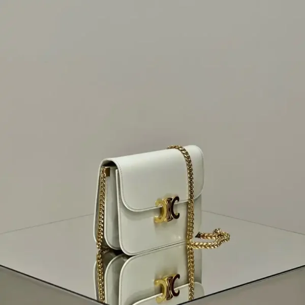 Celine Teen Triomphe Bag White - Image 2