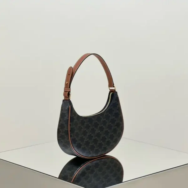Celine Triomphe Moon Bag Brown - Image 2