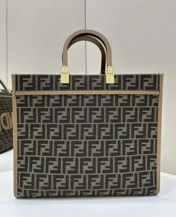 Fendi Sunshine Tote Brown Monogram - Image 3