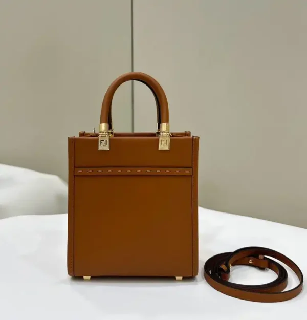 Fendi Mini Tote Brown - Image 3