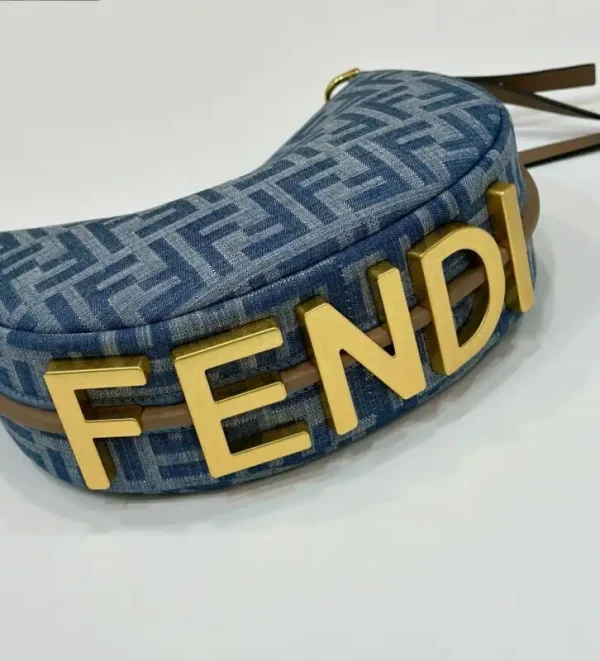 Fendi Fendigraphy Small Denim Blue - Image 3