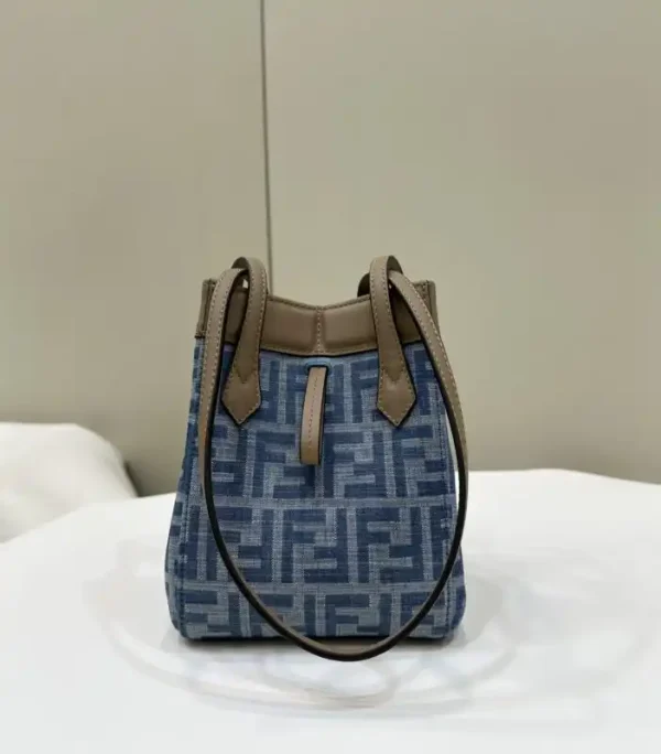 Fendi  Origami Small Blue Cotton - Image 2
