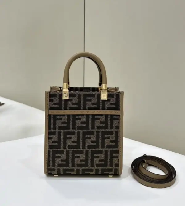 Fendi Mini Tote Brown Monogram - Image 3
