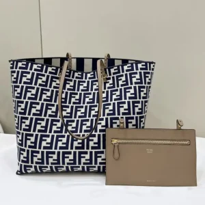 Fendi Two Side Small Tote Blue