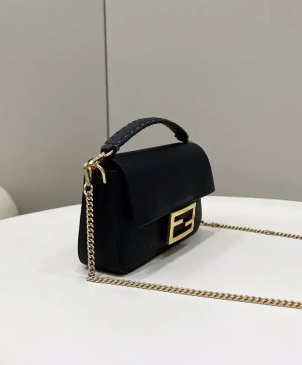 Fendi Baguette Small Black - Image 3