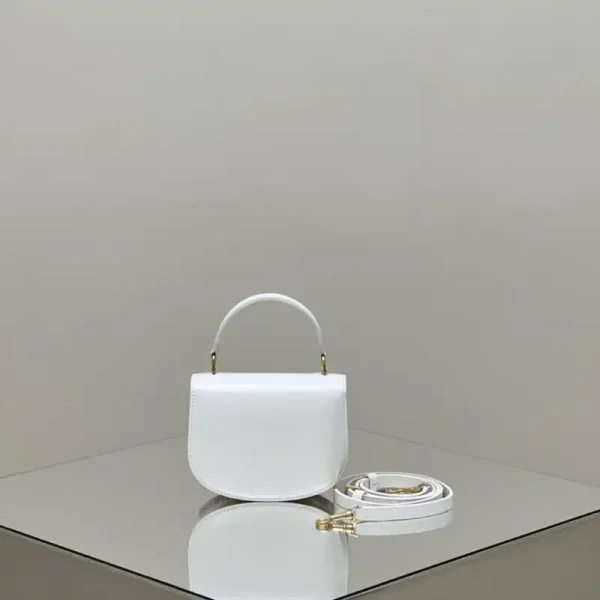 Celine  Mini  Triomphe White - Image 3