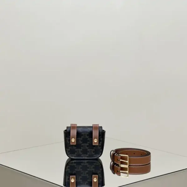 Celine Triomphe Mini Waist Bag - Image 3