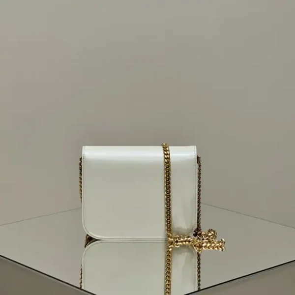 Celine Teen Triomphe Bag White - Image 3