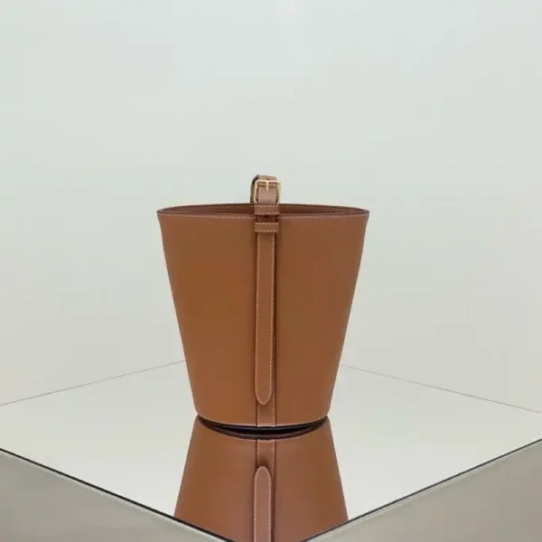 Celine Triomphe Bucket Bag Brown - Image 3