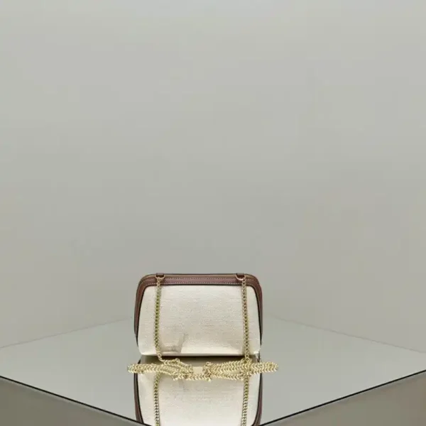 Celine Triomphe Clutch White - Image 3
