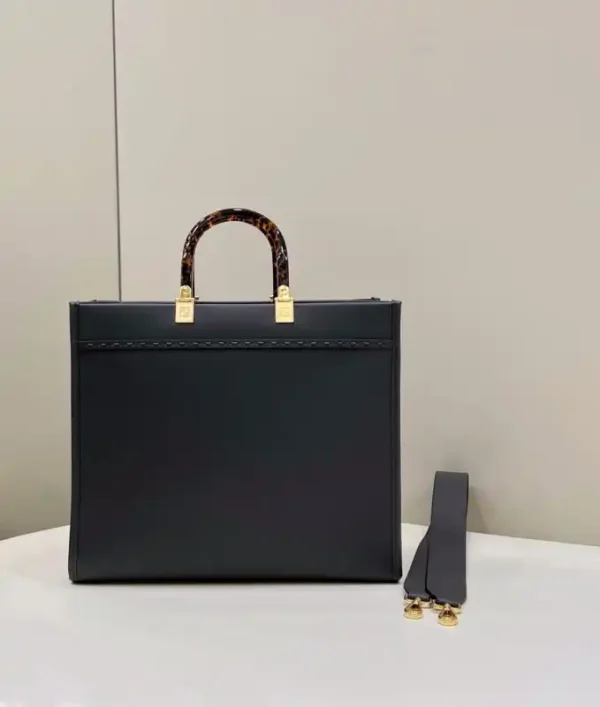 Fendi Sunshine Tote Dark Grey - Image 4