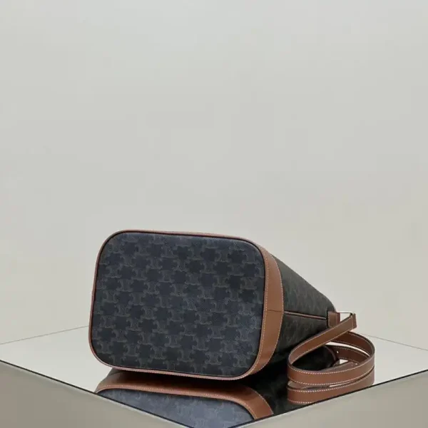 Celine Triomphe Bucket Brown - Image 4