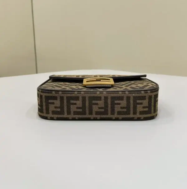 Fendi Baguette  Sliding Chain FF Brown - Image 4