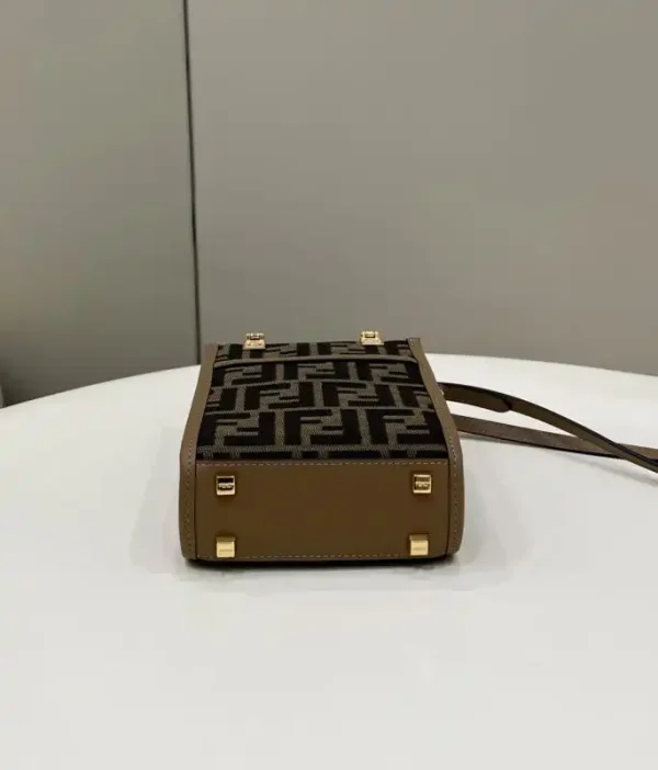 Fendi Mini Tote Brown Canvas - Image 4