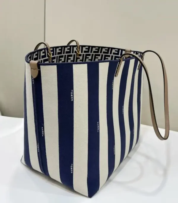 Fendi Two Side Small Tote Blue - Image 4