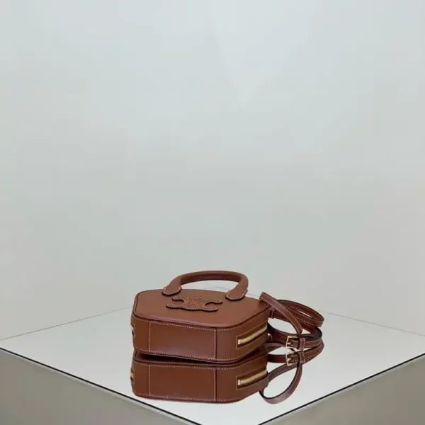 Celine Bowling Bag Brown - Image 4