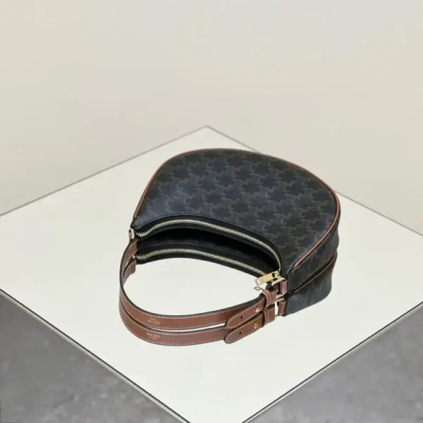Celine Triomphe Moon Bag Brown - Image 4