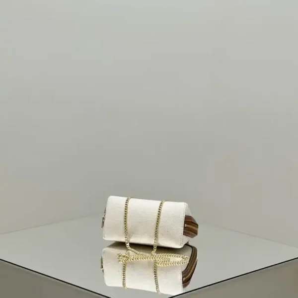 Celine Triomphe Clutch White - Image 4